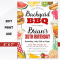 birthday bbq invite
